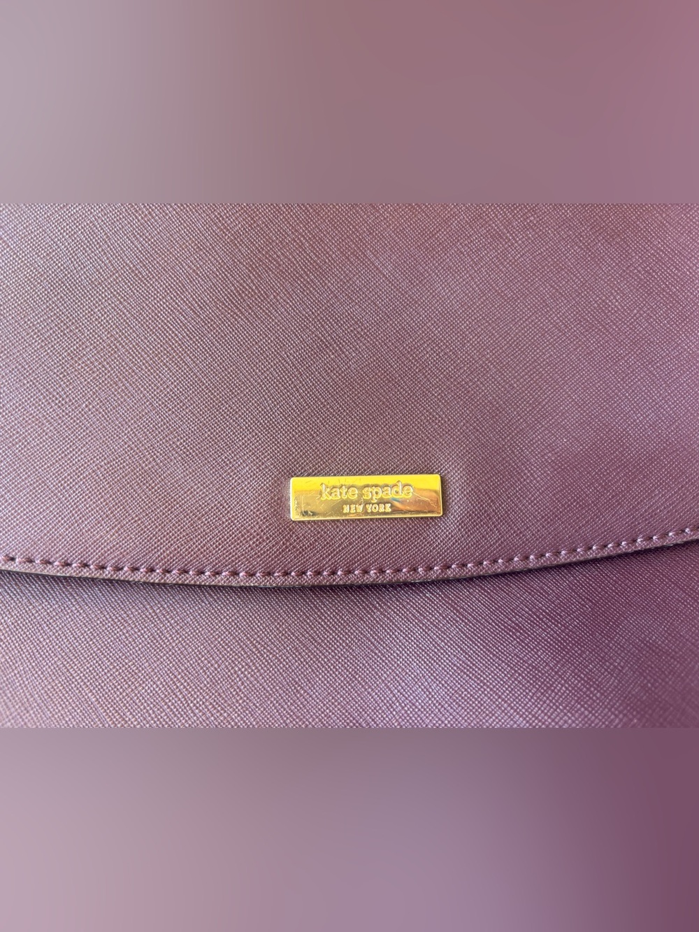 kate spade Plum Leather Top-Handle Satchel with Matching Wallet - Picture 5 of 14